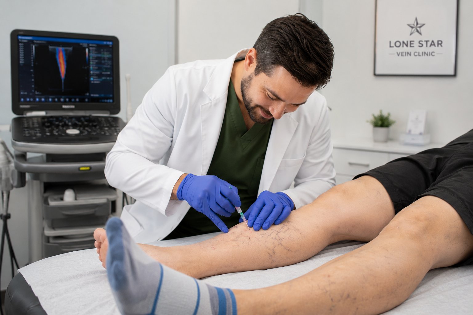 Dr. Abdullah performing Varithena vein treatment Georgetown TX